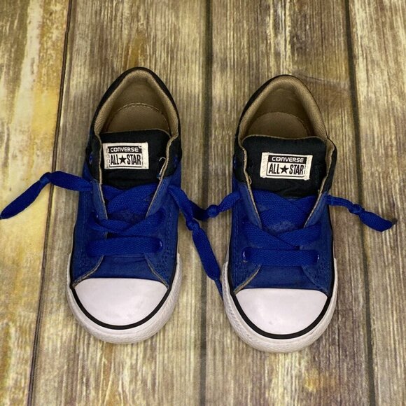 Converse Chuck Taylor All Star Navy and Black Infant Boys Size 9 - Picture 6 of 8